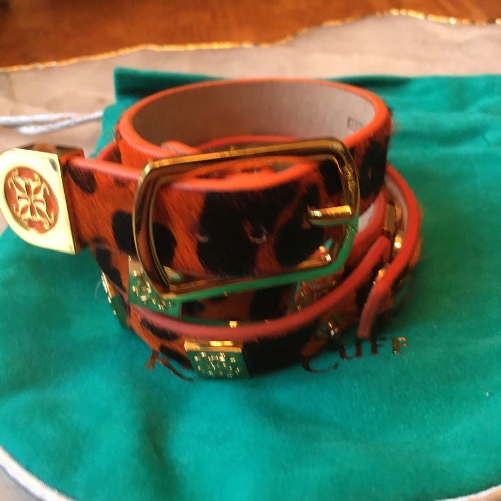 2 ORANGE Fur Rustic Cuffs! - Picture 4 of 7